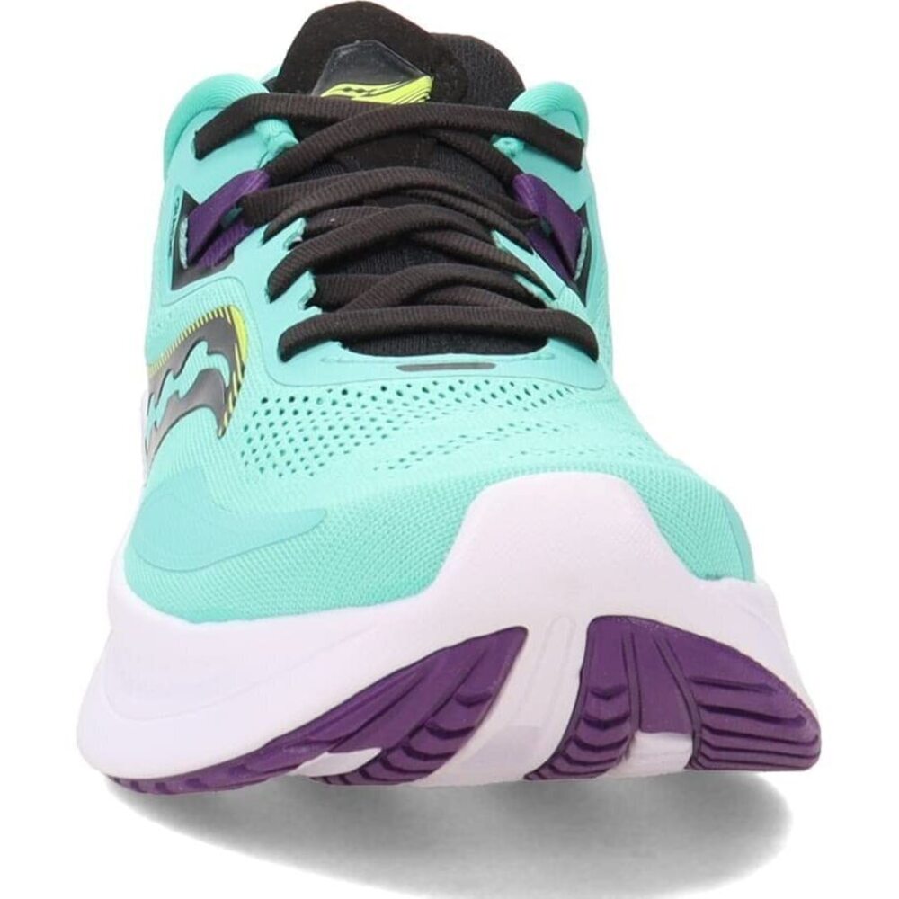 Saucony Women's Guide 15 Running Shoe, Cool Mint/Acid, 6.5 View 3